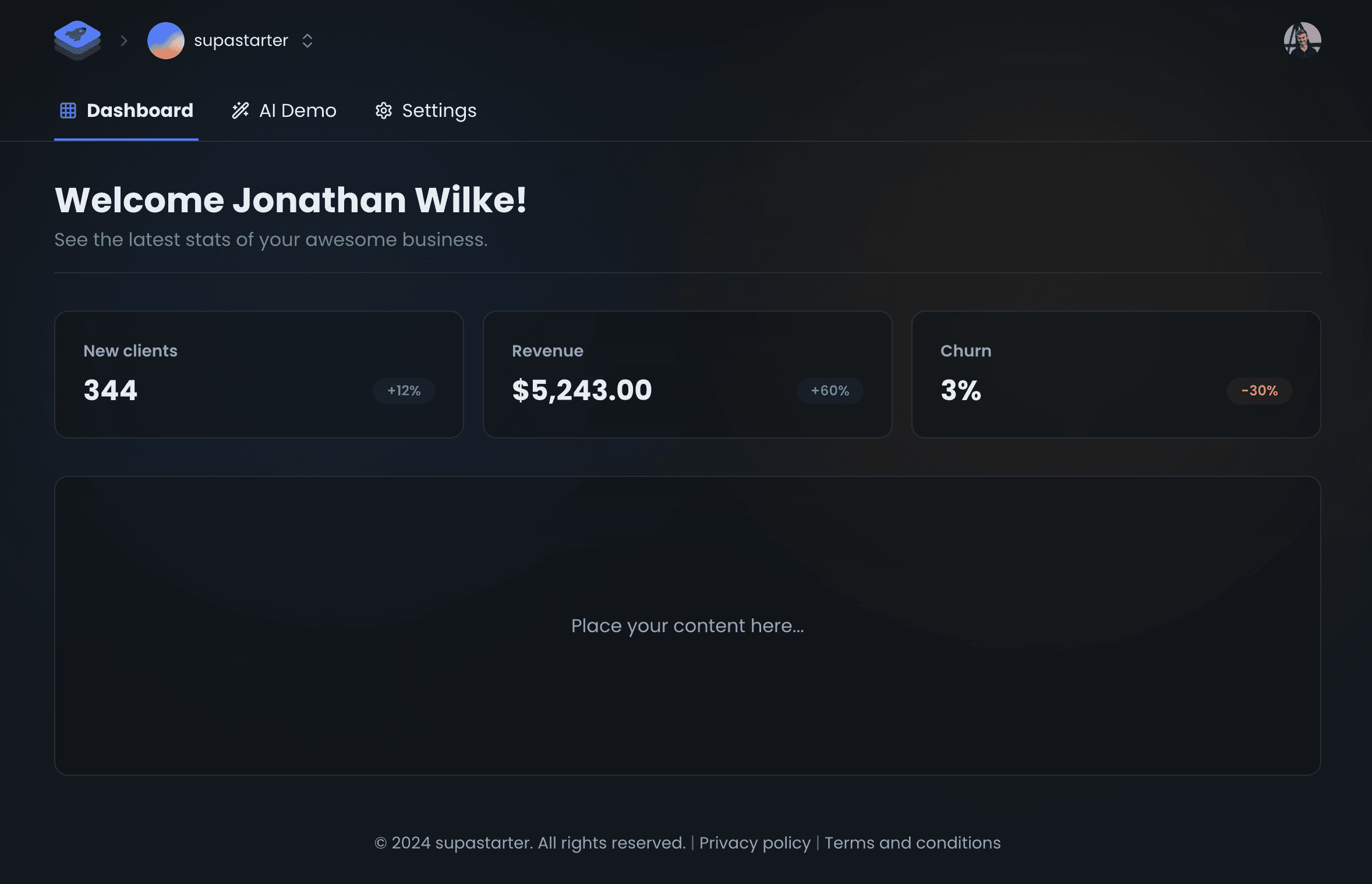 Skyrel Platform Dashboard
