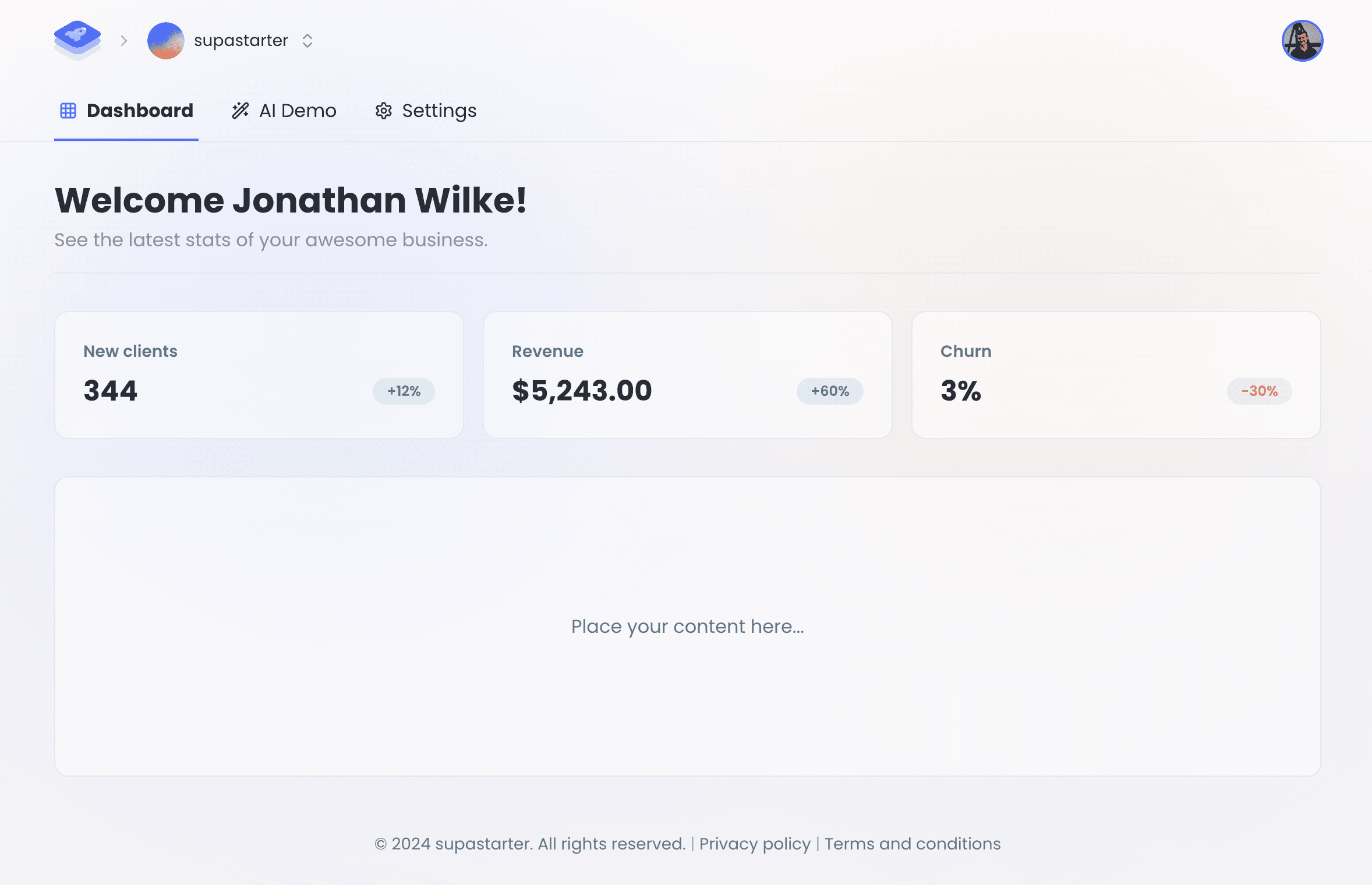 Skyrel Platform Dashboard